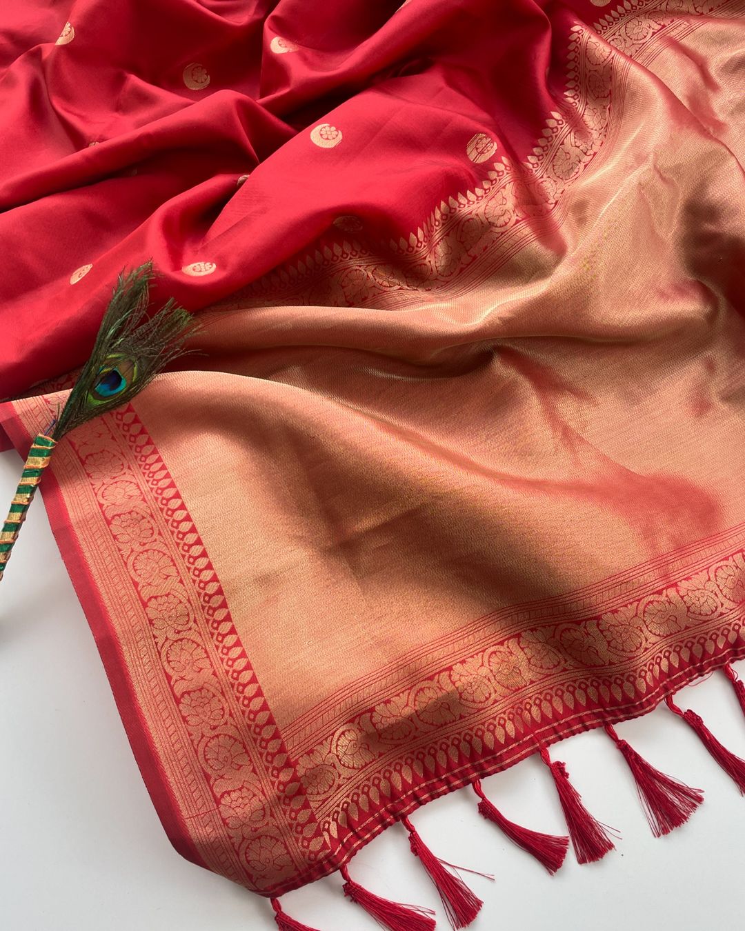 BOLLYWOOD SUPER HIT SONAKSHI SHINHA WOVEN ZARI BANARASI SILK SAREE