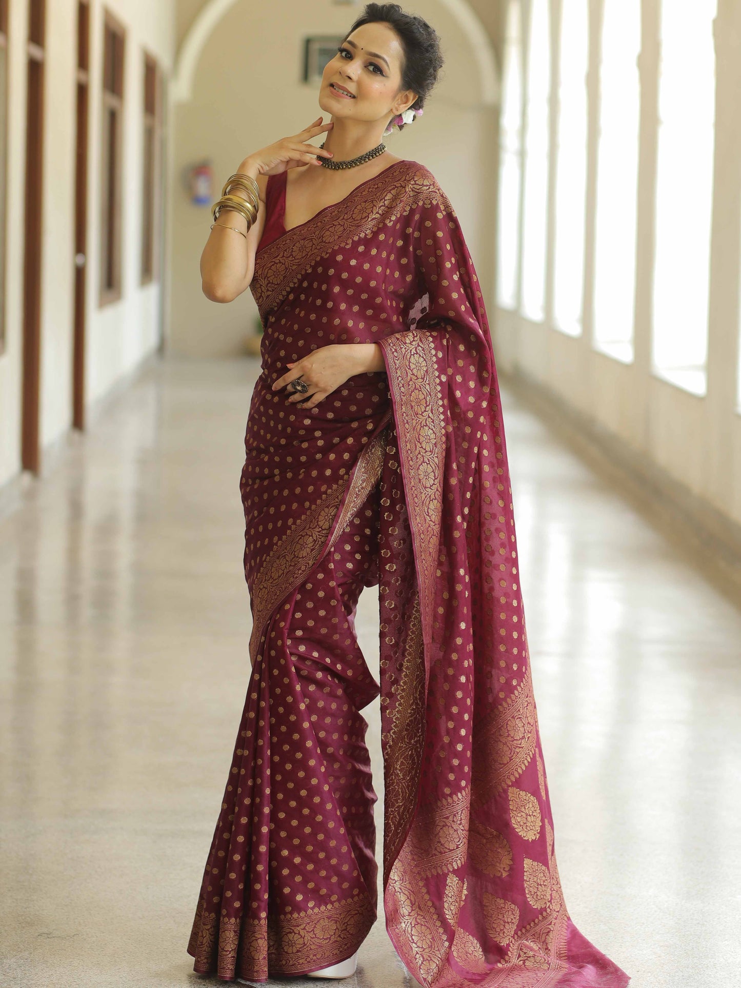 Pure Soft Semi Silk Saree With Attractive Blouse Piece