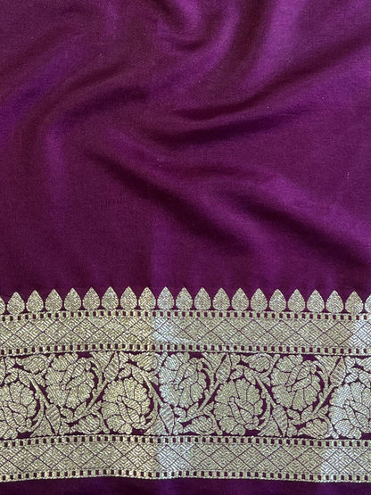 Purple Pure Soft Silk Saree With Engrossing Blouse Piece