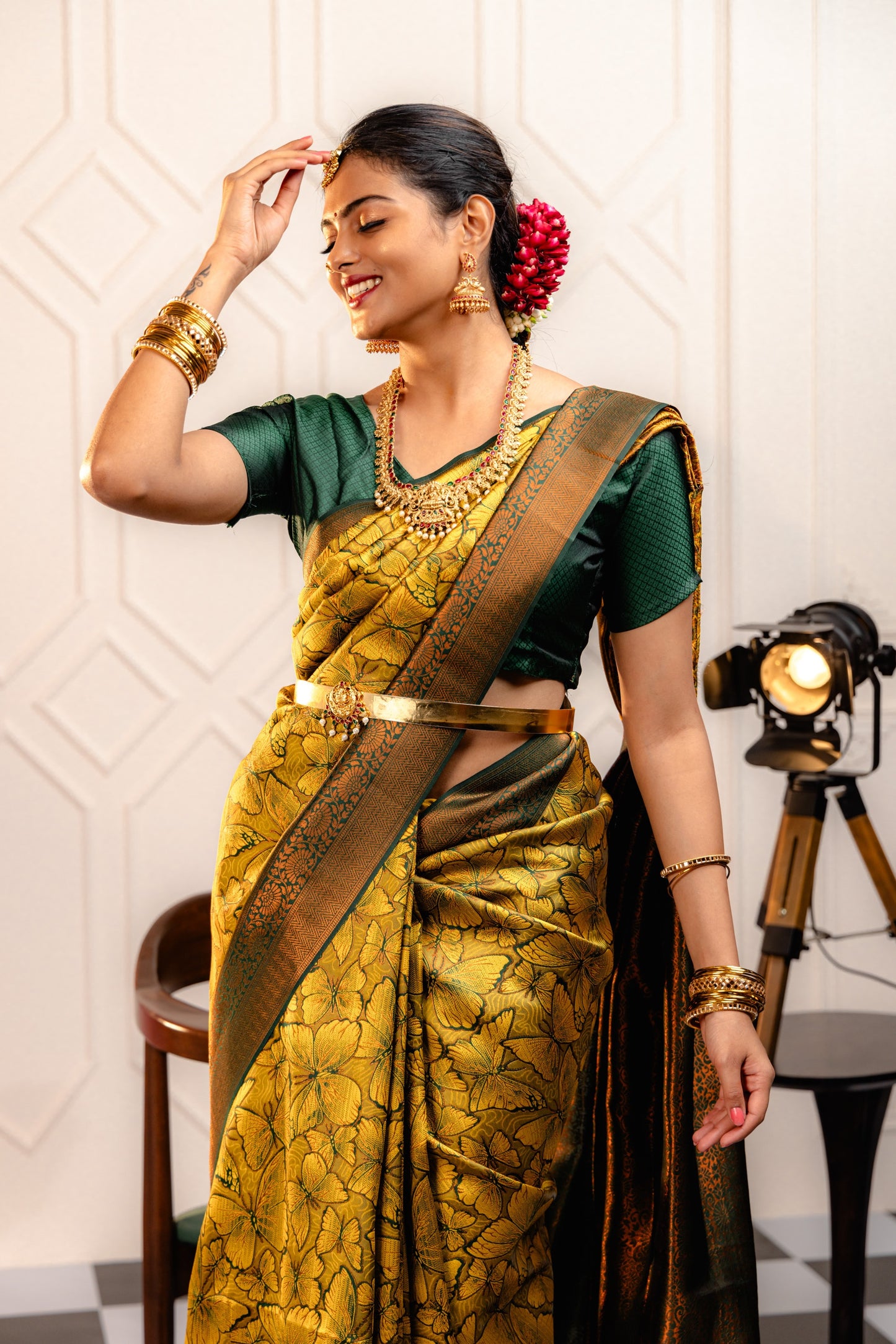 Yellow Pure Soft Silk Saree With Engrossing Blouse Piece