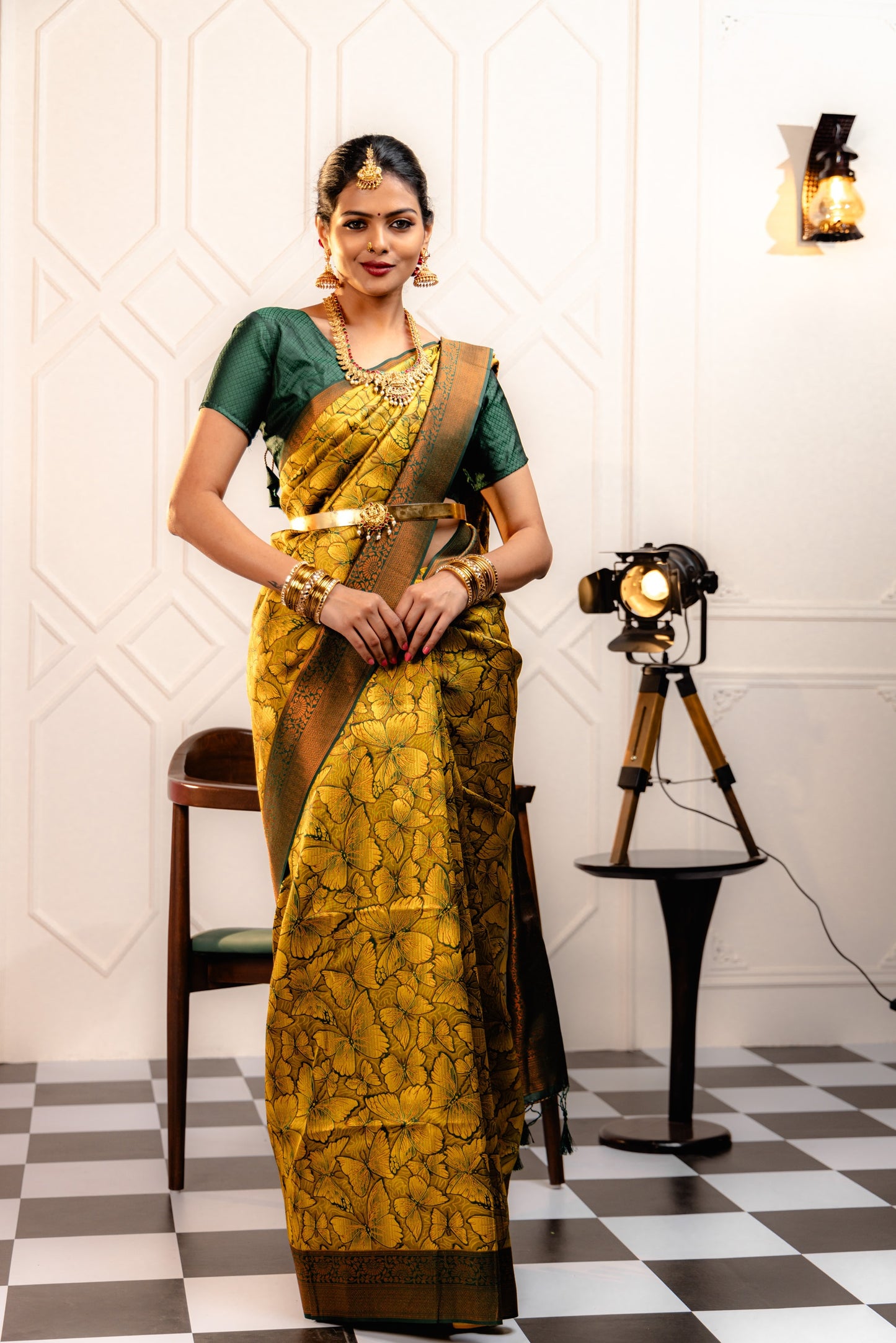 Yellow Pure Soft Silk Saree With Engrossing Blouse Piece