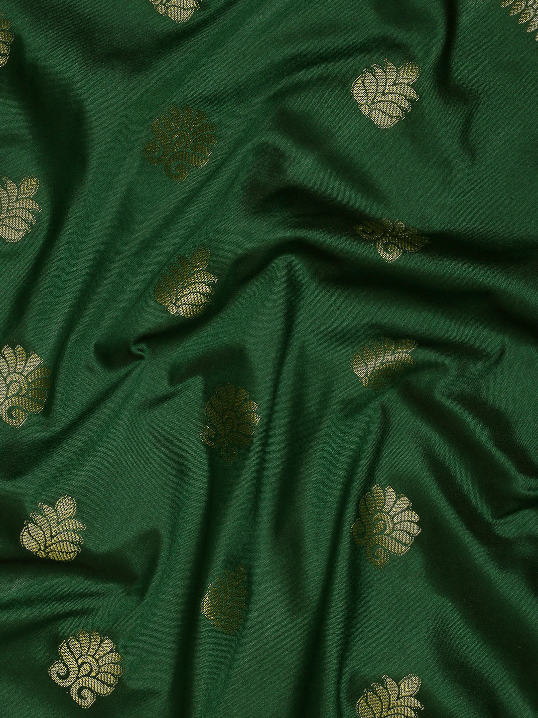 Green Zari Combination Pure Soft Silk Saree Stylish Blouse Piece