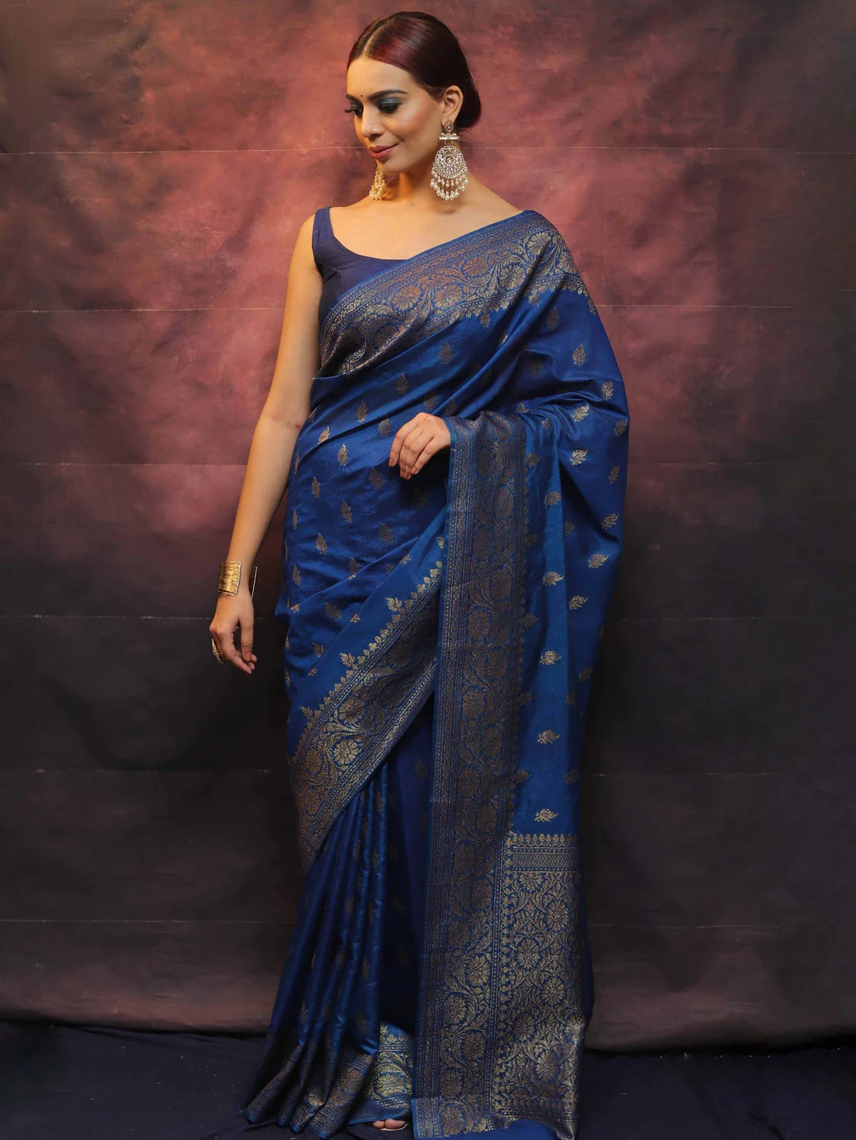 Morpinch Banarasi Pure Soft Semi Silk Saree With Unstiched Attractive Blouse Piece