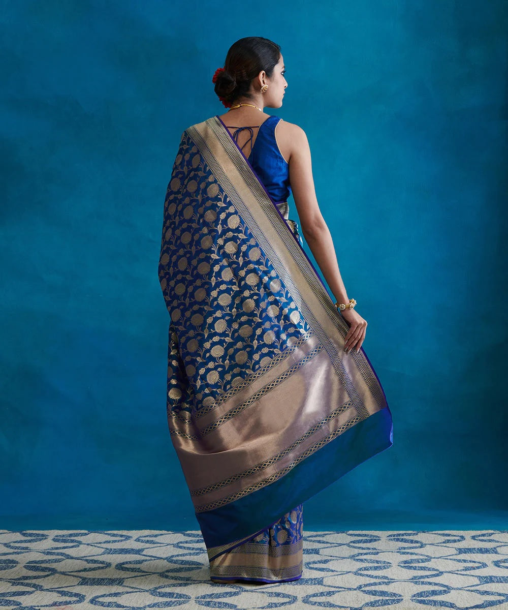 Morpinch Banarasi Pure Soft Semi Silk Saree With Unstiched Attractive Blouse Piece