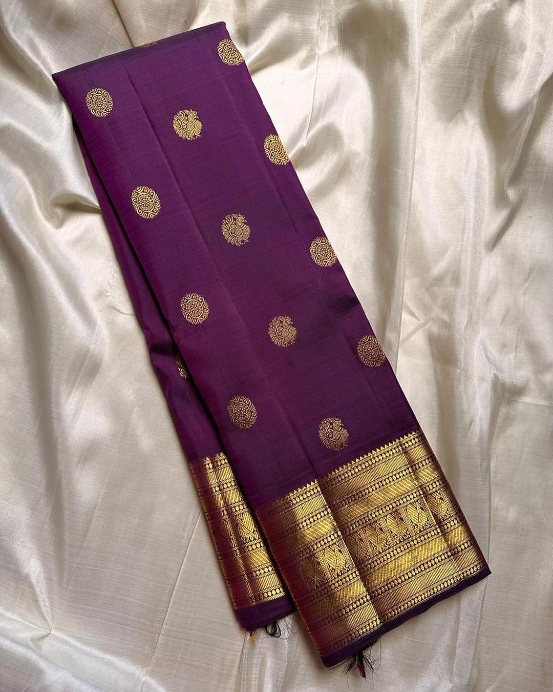 Purple Pure Soft Semi Silk Saree With Attractive Blouse Piece