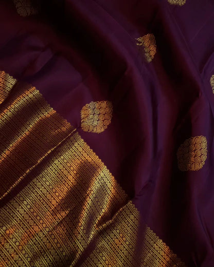 Wine Pure Soft Silk Saree With Engrossing Blouse Piece