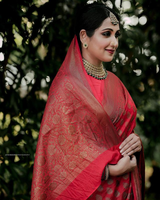 Red Pure Soft Silk Saree With Lovely Blouse Piece