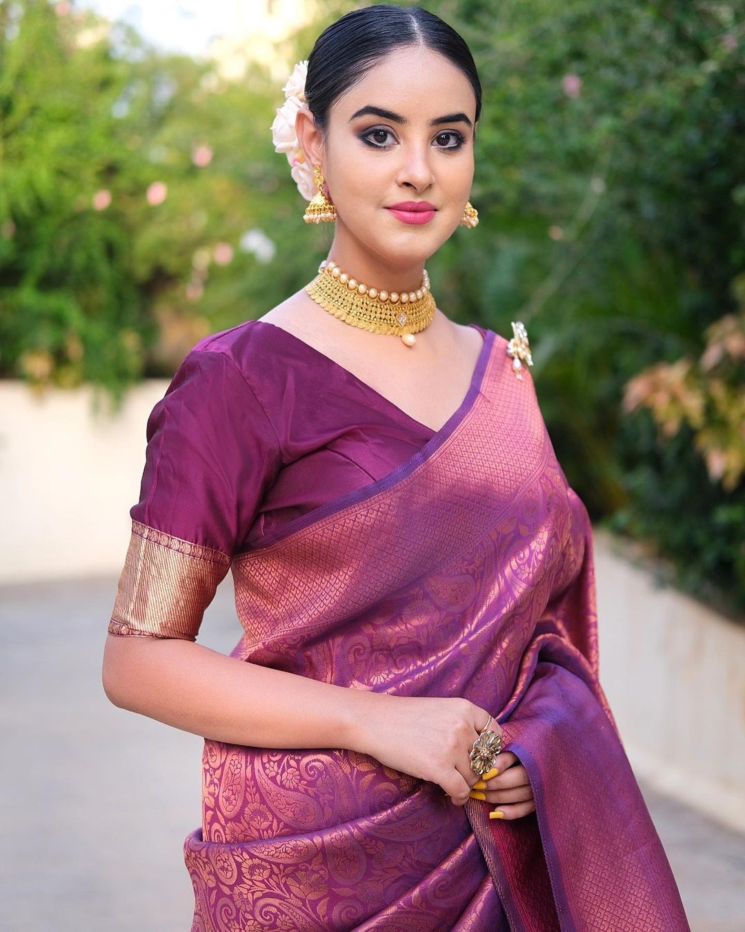 Snazzy Magenta Pure Soft Silk Saree With Confounding Blouse Piece