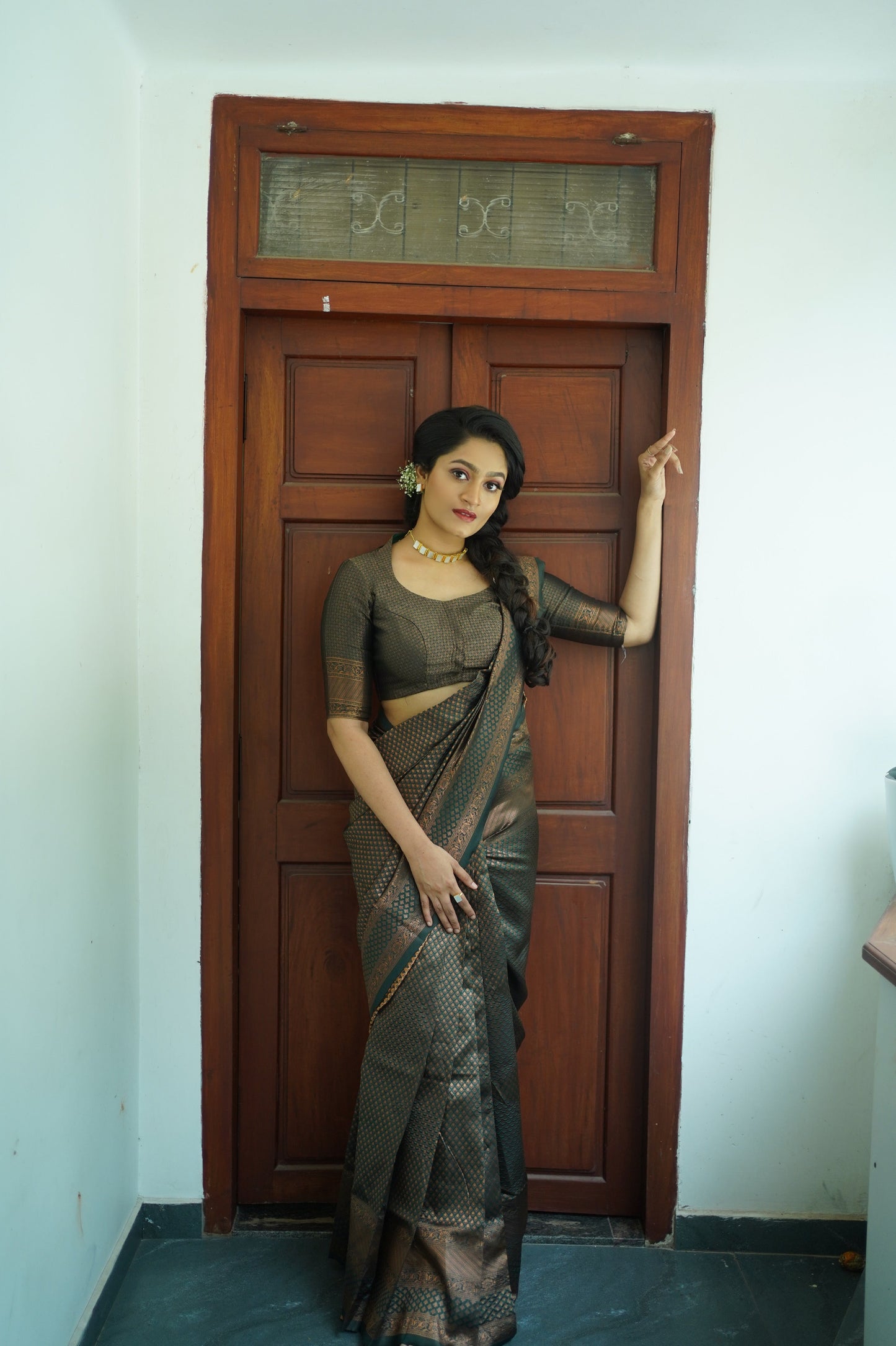 Green Pure Soft Semi Silk Saree With Attractive Blouse Piece