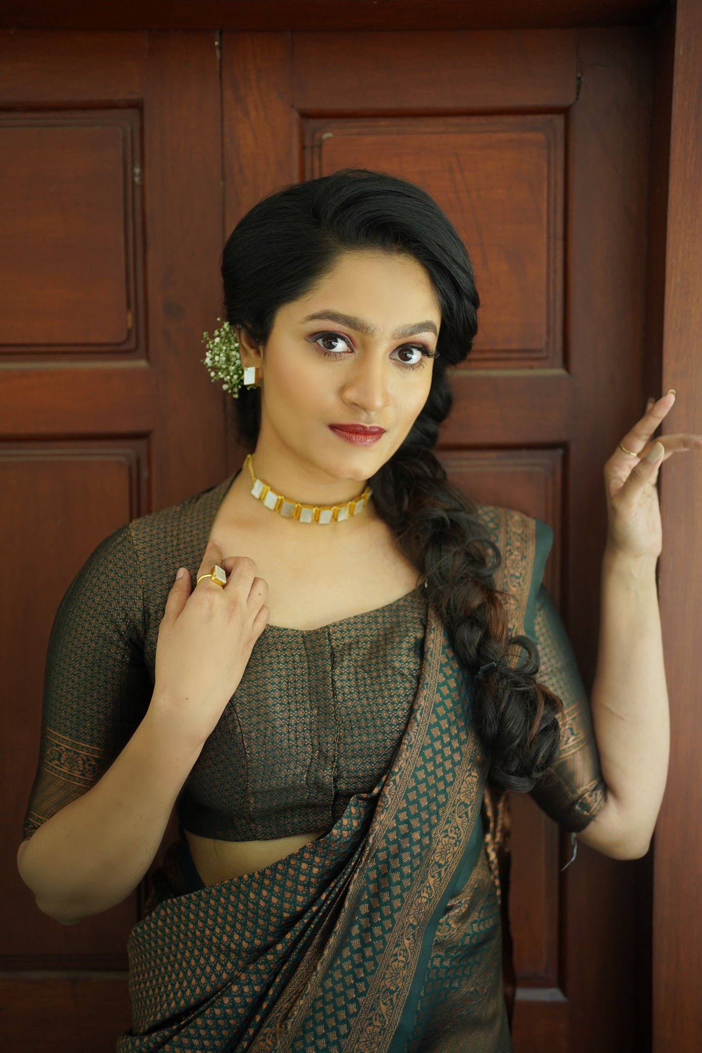 Green Pure Soft Semi Silk Saree With Attractive Blouse Piece