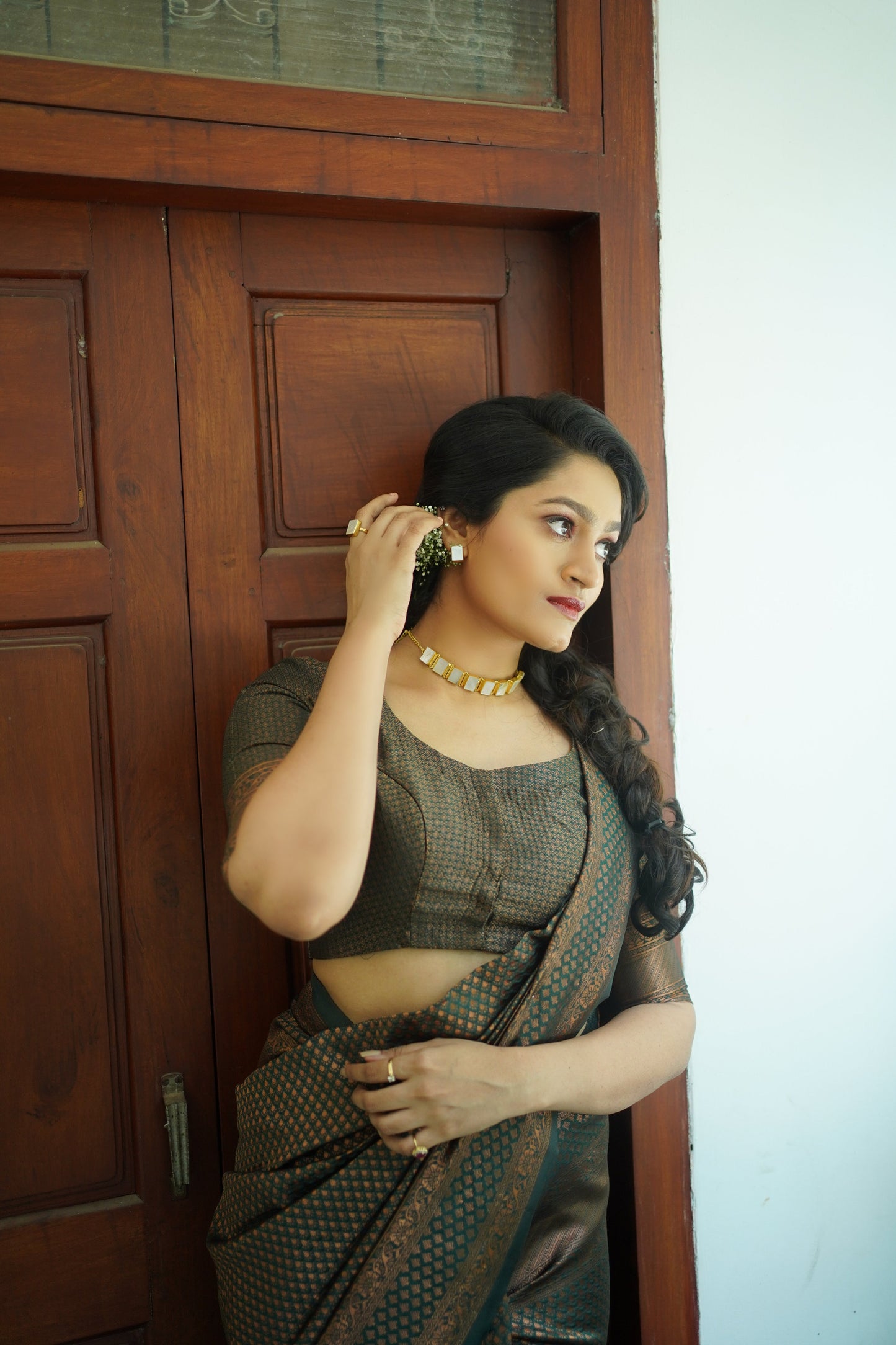 Green Pure Soft Semi Silk Saree With Attractive Blouse Piece