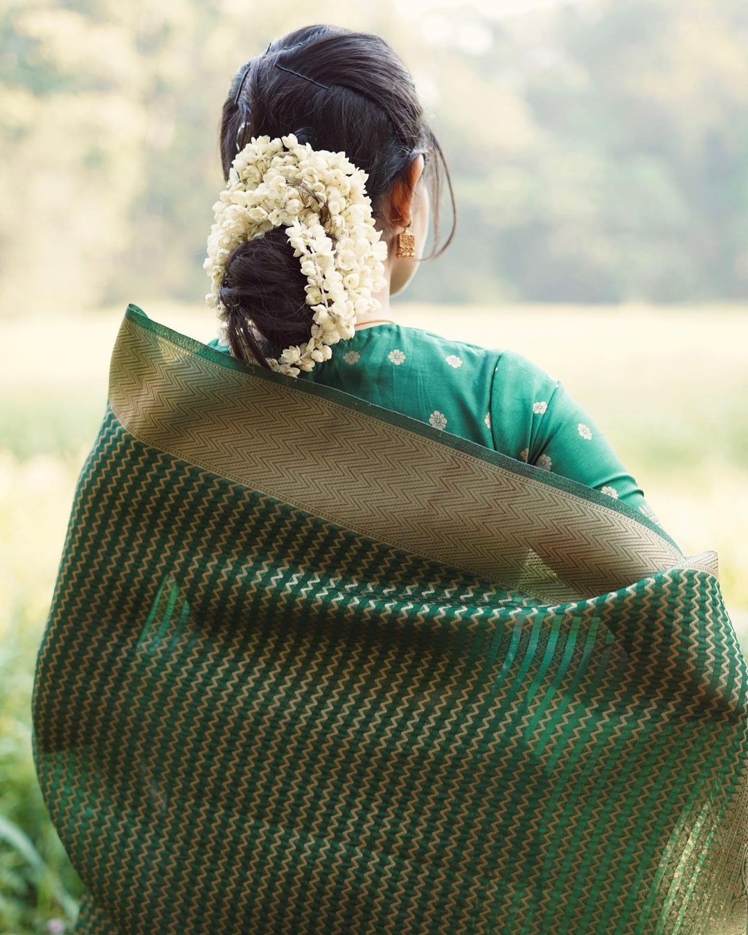 Green Pure Soft Semi Silk Saree With Attractive Blouse Piece